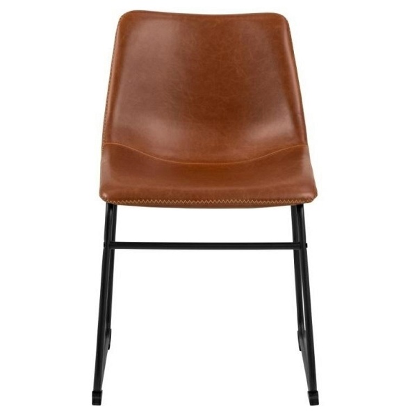 Krzesło Oregon brązowe PU - ACTONA